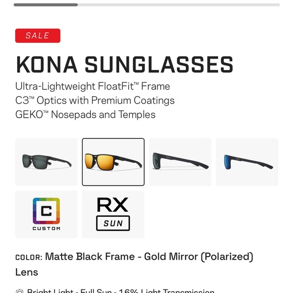 Roka Men’s Matte Black Sunglasses with Yellow Mirrors polarized NIB size 56 - Picture 13 of 13